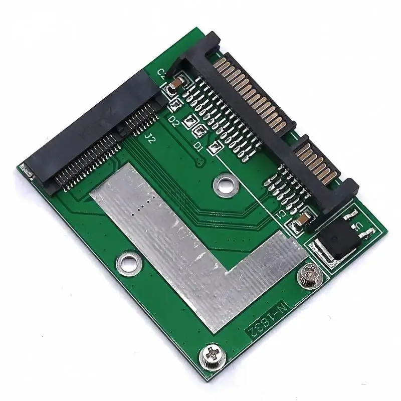 mSATA to SATA Adapter Card, 5cm Mini PCIe SSD Converter, Half‑Height to 2.5 Inch SATA3 SSD Adapter Board