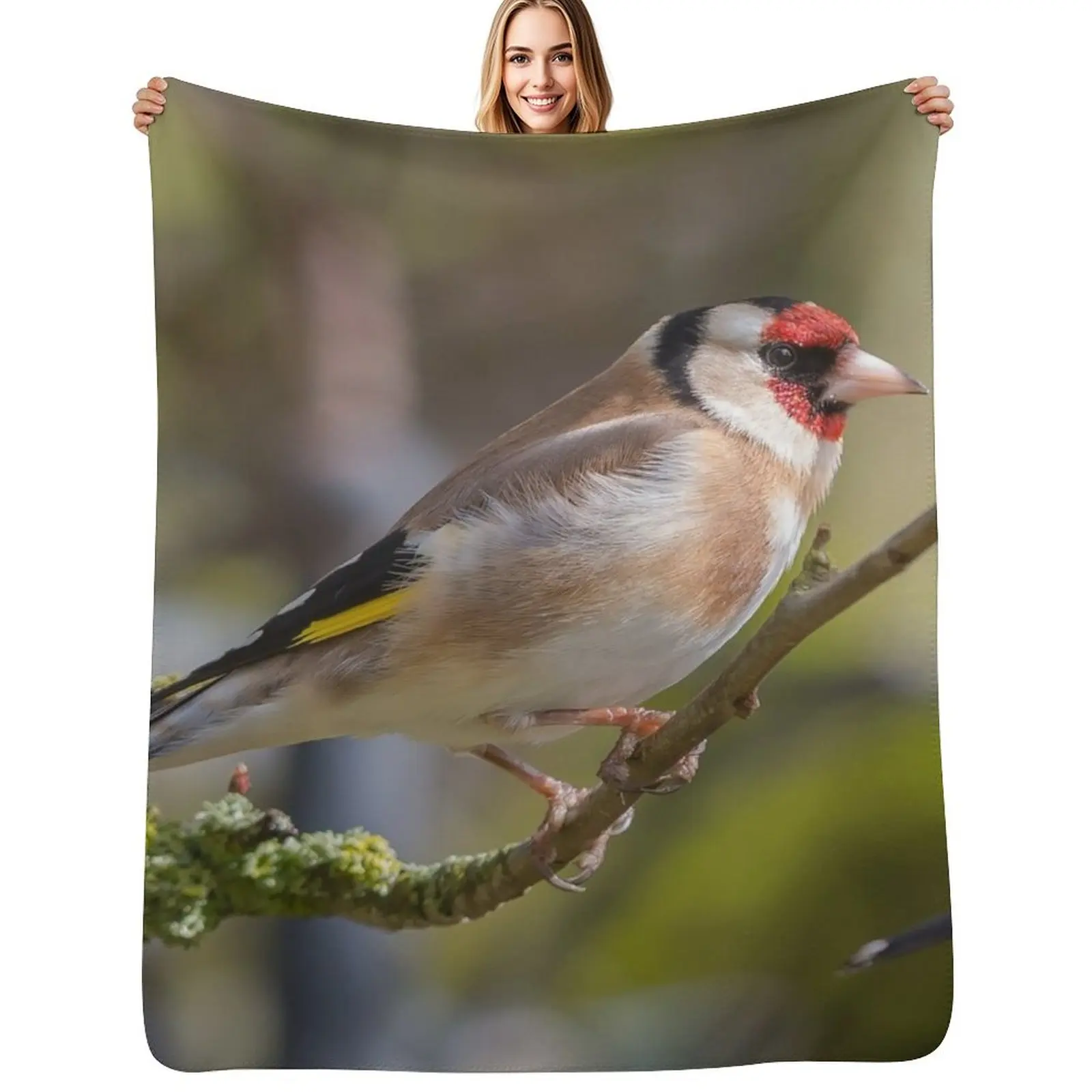 

Goldfinch Throw Blanket Blankets Sofas Of Decoration Multi-Purpose Beautifuls Stuffeds Blankets