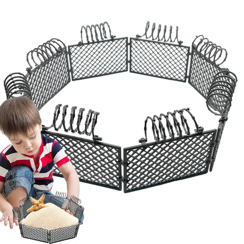 Sandbox Fence Kit Simulation Kid's Game Fence Toy Realistic Modeling Sand Table Toy Props For Kids Sandplaying Enthusiasts And