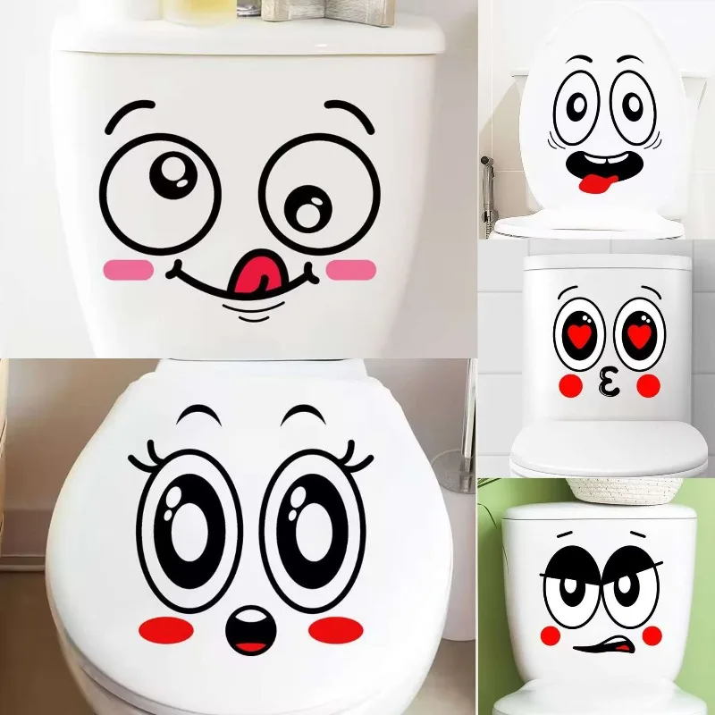 Autocollants décoratifs auto-adhésifs, amovibles, adaptés à la décoration de la maison, pour poubelles, murs, toilettes