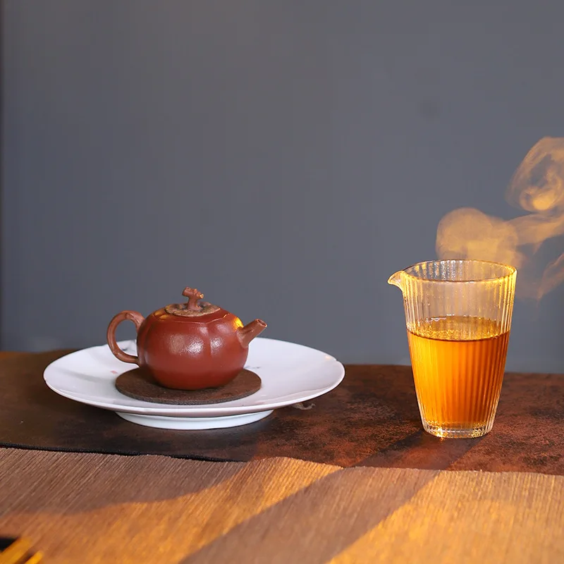 Yixing Handcrafted Biomimetic Huanglong Mountain Raw Powder Purple Clay Teapot 