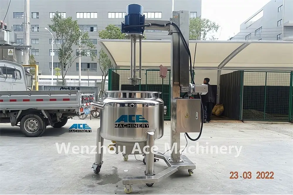 Homogenizer Price Of Stainless Steel High Shear Mixer Factory Dispersing Emulsifying Mixer For Cosmetic Cream Milk