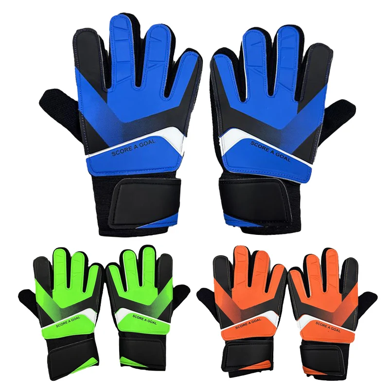 Guanti da portiere di calcio per adulti bambini guanti di protezione per le mani da portiere in lattice Anti-collisione accessori per l\'allenamento