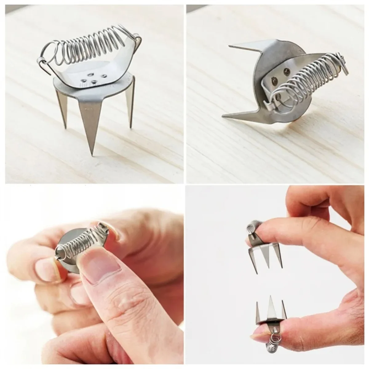 أدوات الفخار الصقيل الإصبع تراجع الصقيل كليب الفولاذ المقاوم للصدأ الصقيل كليب DIY بها بنفسك فنجان شاي السيراميك التلوين والتزجيج أداة