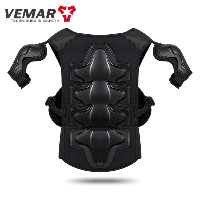 VEMAR Crianças Colete de Motocicleta Armadura Dirt Bike Peito Protetor de Costas Motocross Crianças Equipamento de Proteção de Segurança Armadura