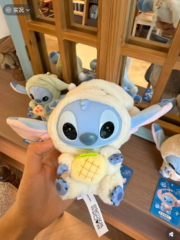 Disney Stitch Blind Box, No Matter How Tired You Are, You Still Need To Take A Bite. Series Of Vinyl Plush Cartoon Toy Gifts