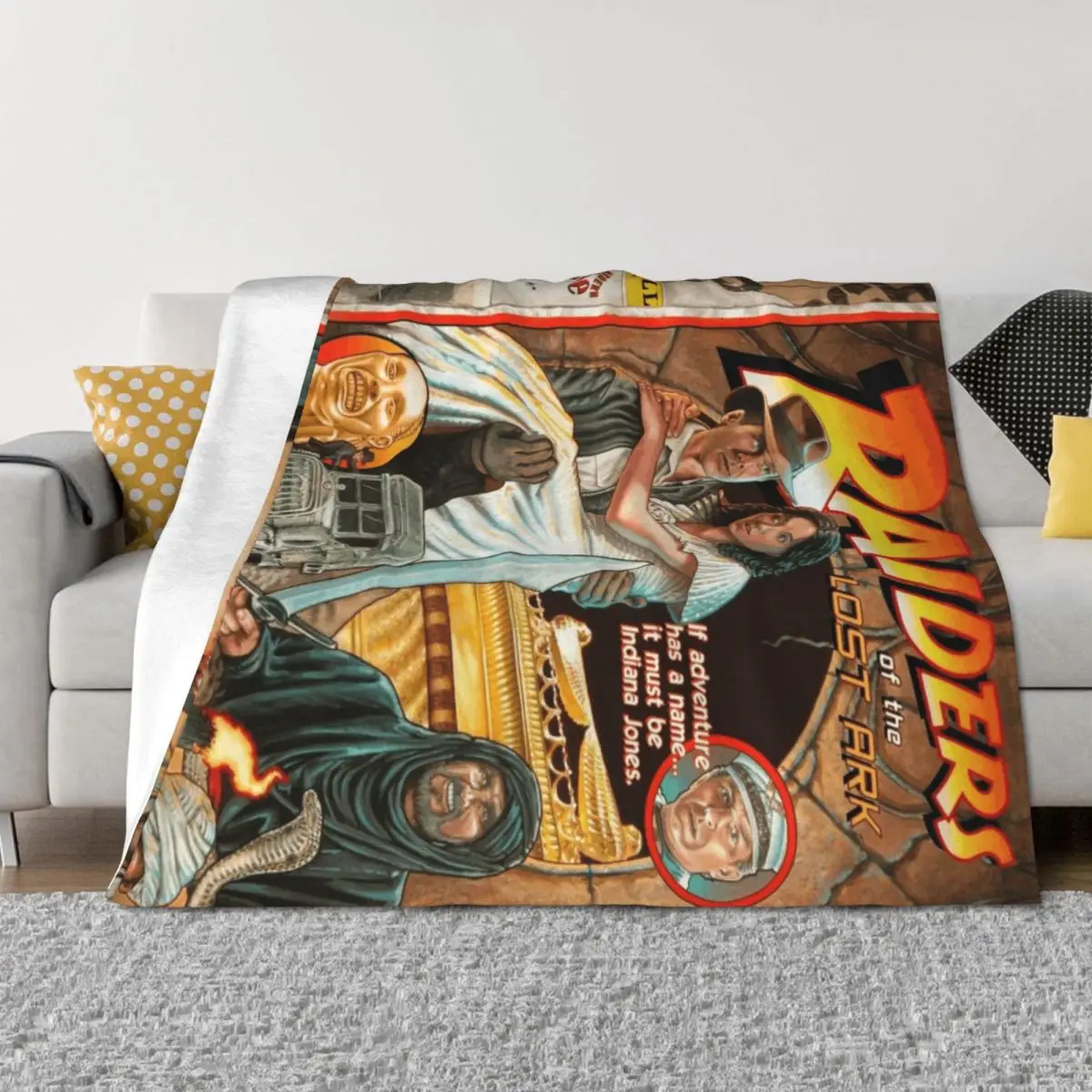 

Raiders of the Lost Ark Throw Blanket Decorative Throw Flannel Cute Plaid Summer Beddings Blankets