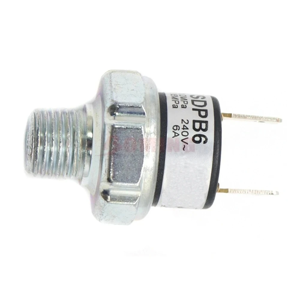 SDPB6 Air Compressor Pressure Control Switch Tank Mount Thread Valve For Train Horn OFF 1.0MPa ON 0.8MPa  0.8MPa-1.0MPa 240V 6A