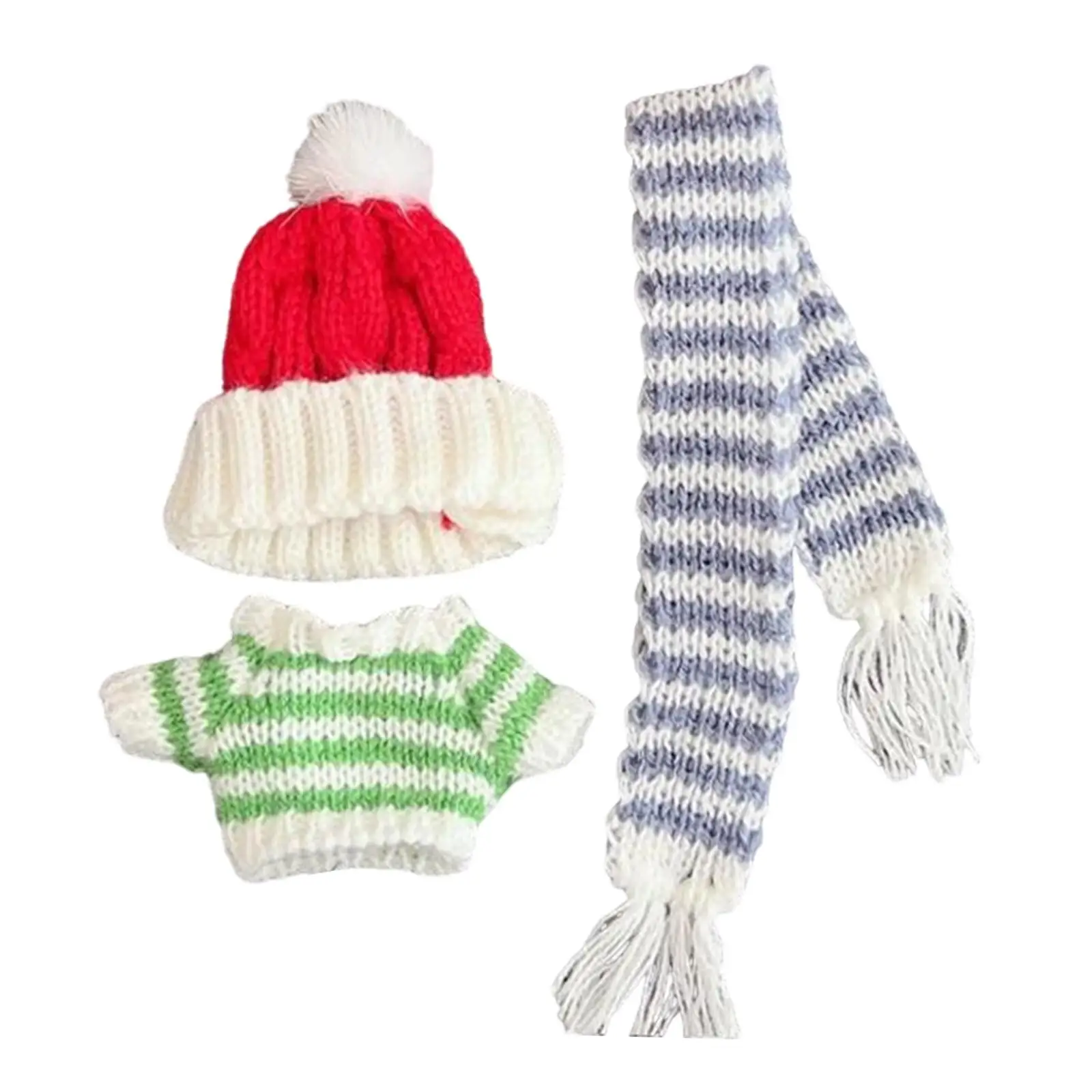 Ensemble de vêtements pour mini-poupée : pull, accessoires vestimentaires, robe, chapeau pour poupée fille, pour poupée pendentif