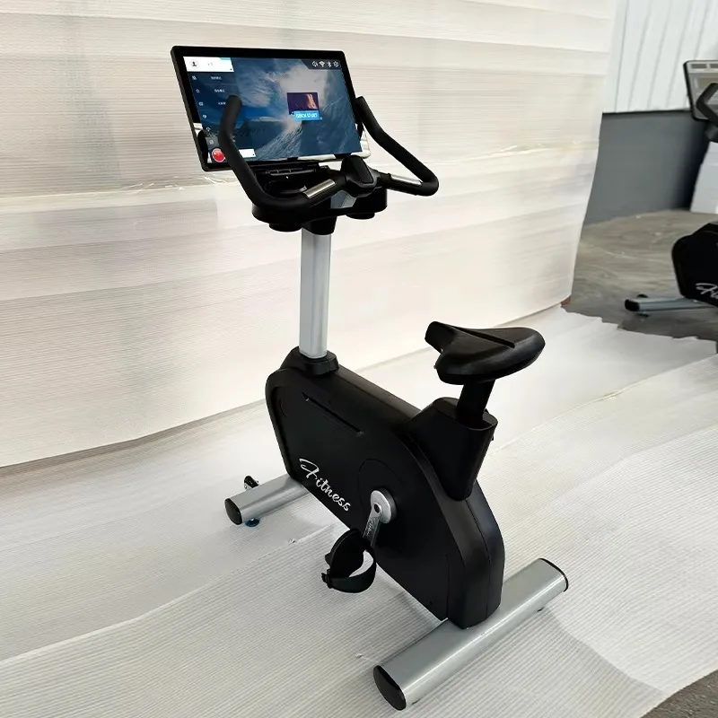 Commercial Exercise Bike Upright Bike Fitness Equipment Cycling Machine  Indoor Cardio Training Spinning Bike for Gym Use