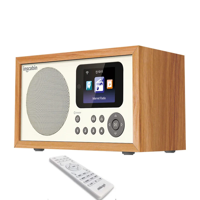 Inscabin D2 Internet Digital Radio Versatile U Disk Portable Internet Radio BT Speaker Support Spotify Connect Colour TFT Screen