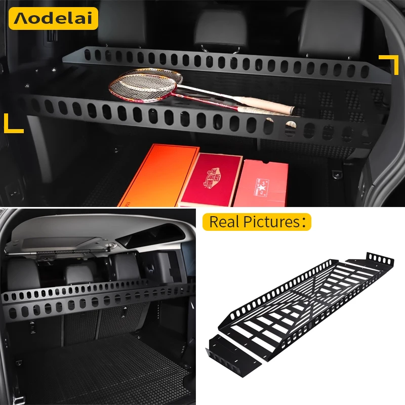 Aluminum Alloy Trunk Cargo Shelves Tail Box Storage Rack For Land Rover Defender 110 2020-2025 Modification Accessories