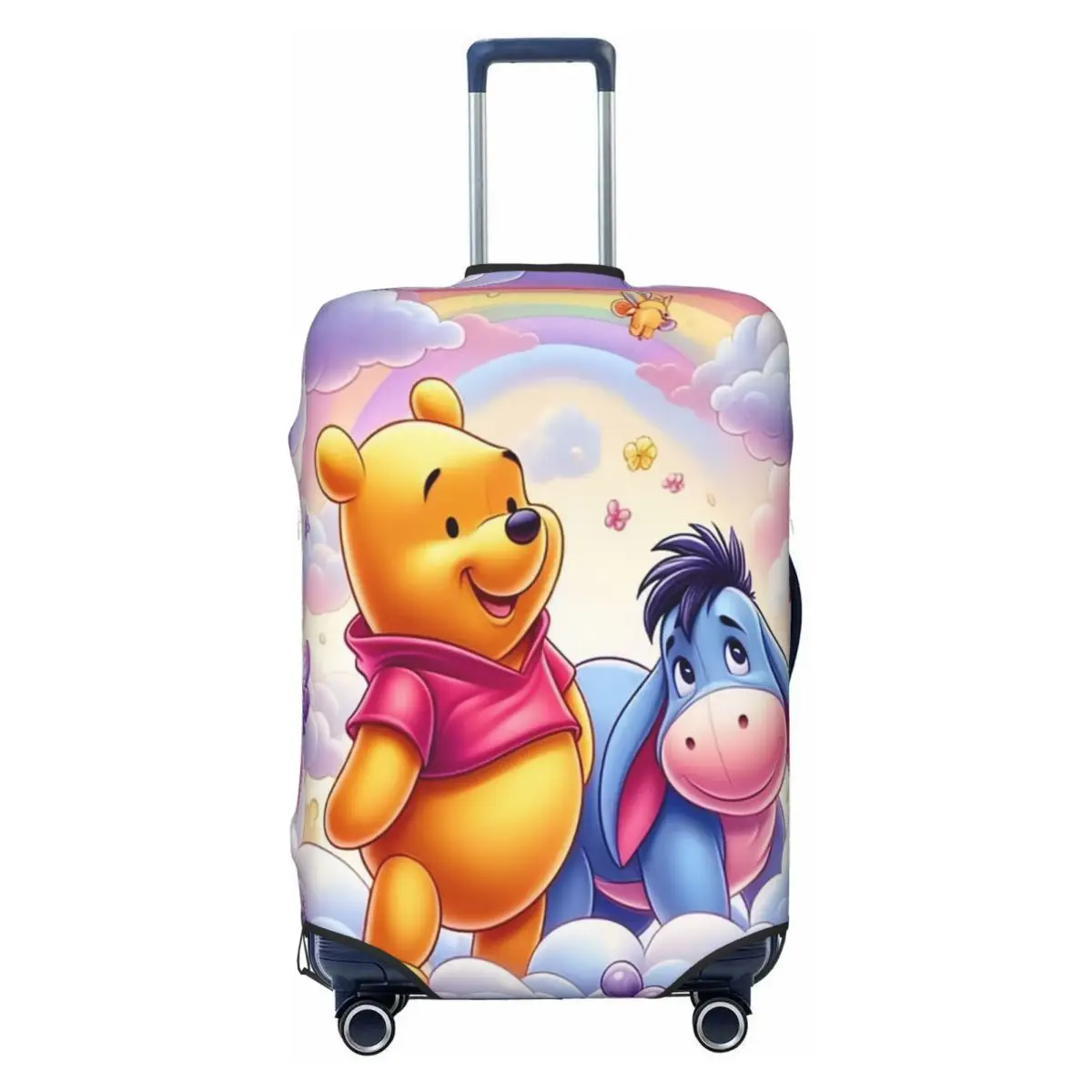 

Custom Winnie The Pooh And Friends Luggage Cover Protector Cute Cute Bear Travel Suitcase Protective Cover for 18-32 Inch