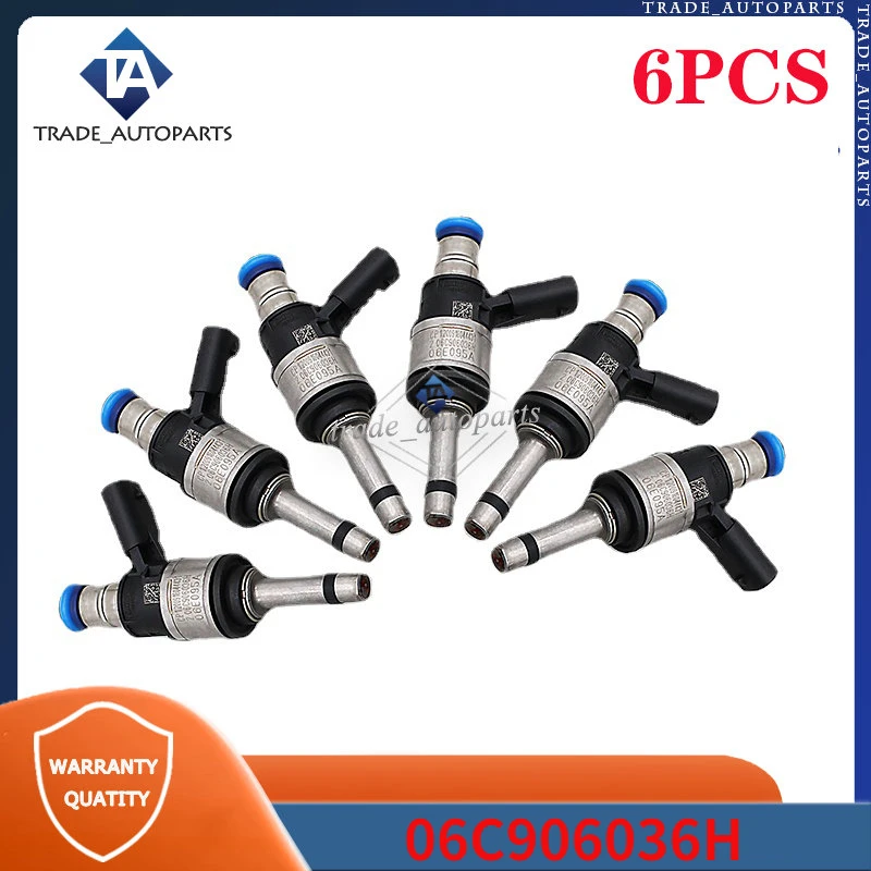 

6 шт. топливная форсунка, новая для Audi Q7 A6 Quattro A7 Quattro A8 Quattro 06C 906036 H 06C 906036 C 06C 906036 F 06C 906036 Д