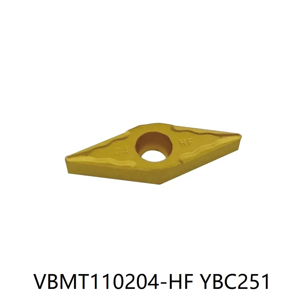 

ZCC VBMT110204-HF YBC251 YBG202 Carbide Inserts VBMT 110204 HF CNC Turning Tool Processing steel、stainless steel 10pcs/box