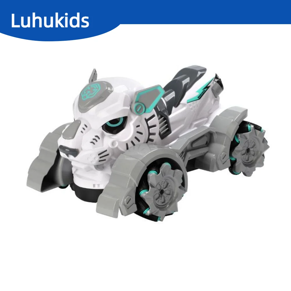 2.4G Super Cool Tiger Shape Electric With Spray Remote Control Car For Kids