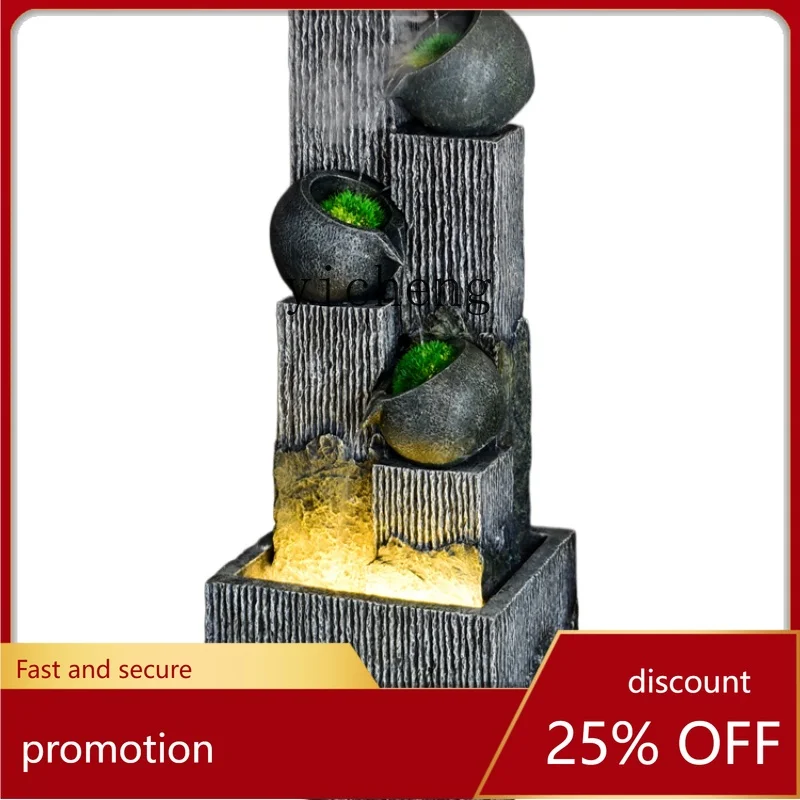 

CZ Simple Flowing Water Home Good Things Floor Fountain Living Room TV Cabinet Decoration Waterscape