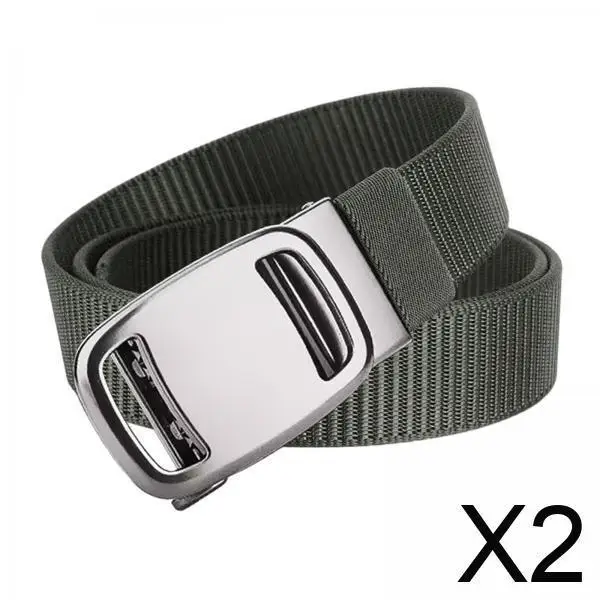 

Мужской нейлоновый регулируемый ремень с автоматической пряжкой, повседневный рабочий пояс, аксессуары для походов, кемпинга, треккинга, повседневного ношения