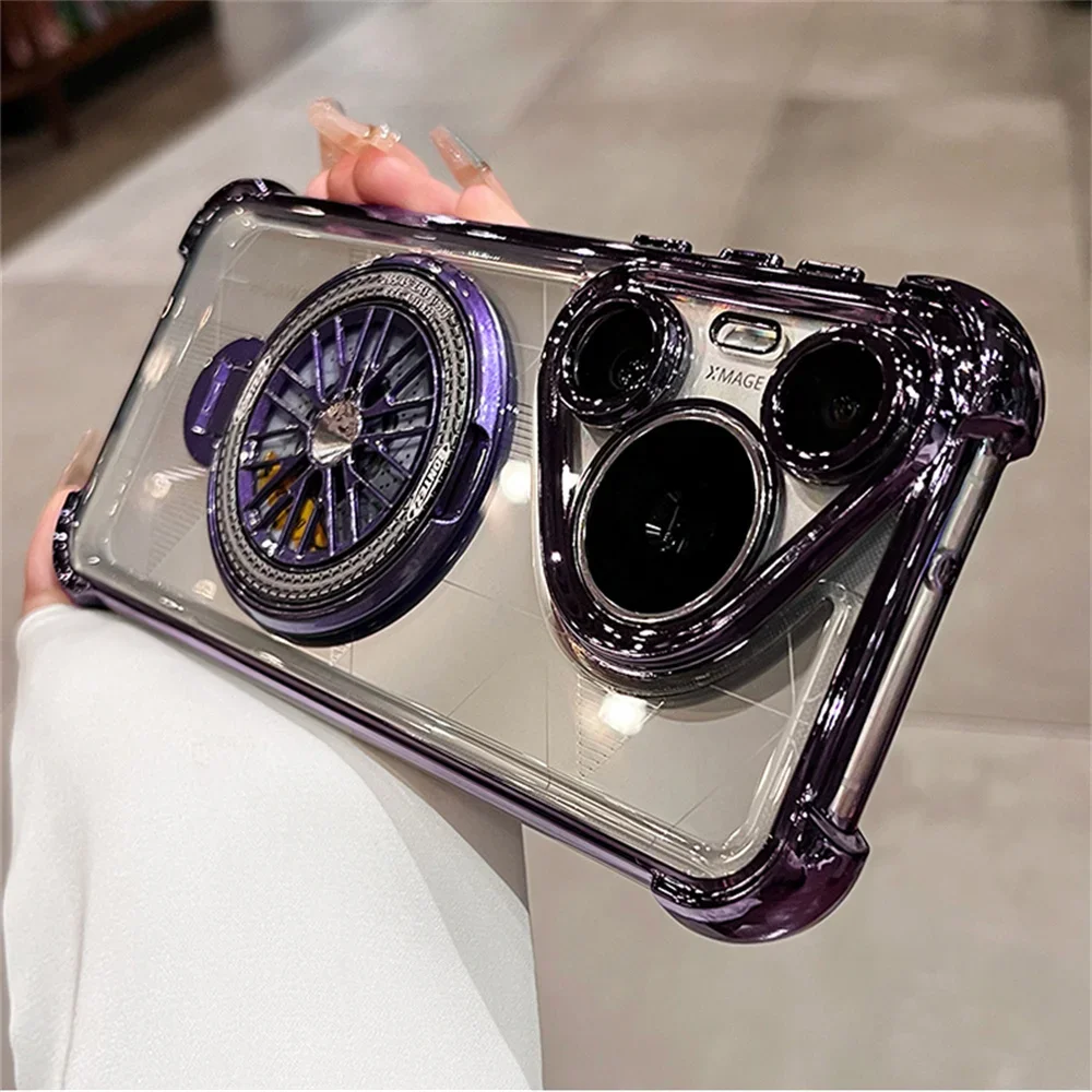 Shockproof Gyroscope Magnetic Case For Huawei Pura 70 P70 P60 Pro Ultra Mate 60 50 Honor 100 90 Nova 12 11 Mate 60 50 40 Magic6