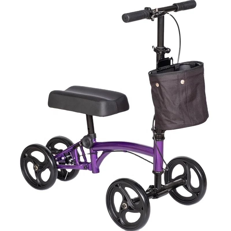 

Single Leg Mobility Knee Walker Scooter Adjustalbe Steerable Knee Walker Rollator