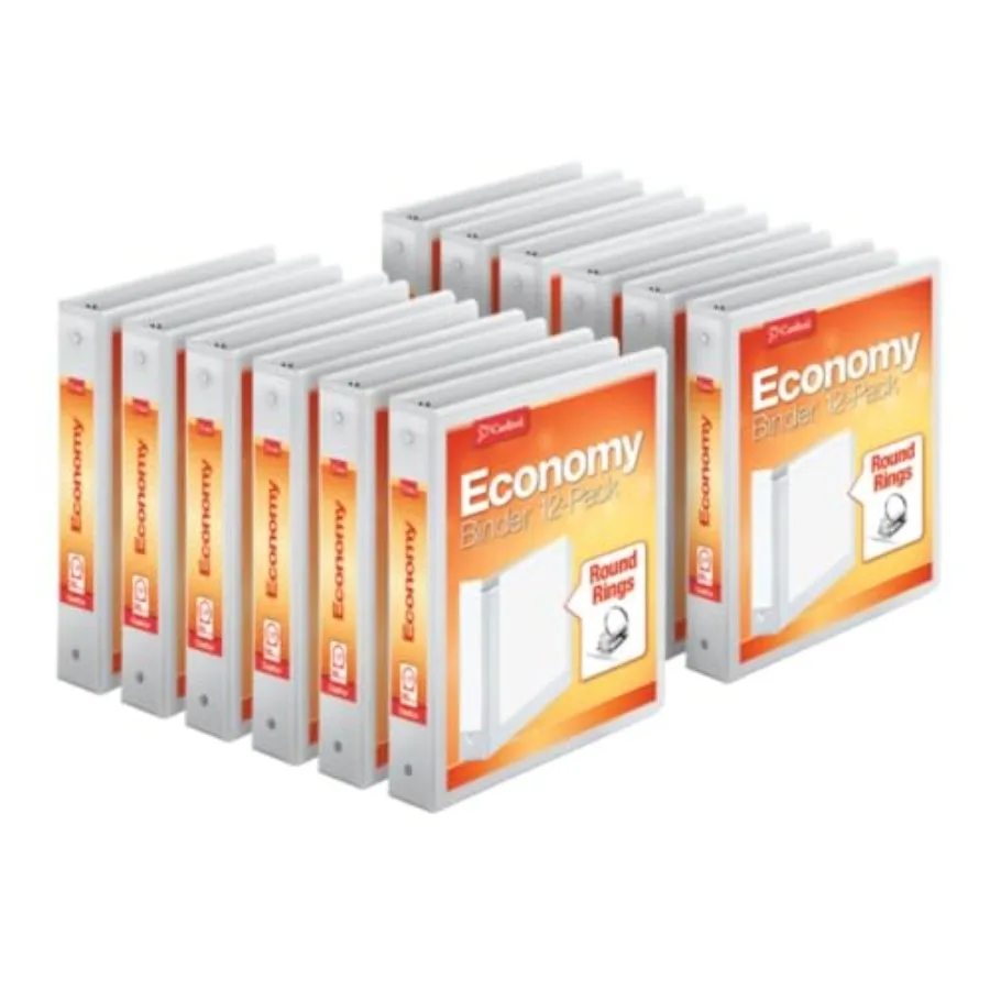 

3-Ring 1.5" Round Rgs Holds 50 Sheets ClearVue Presentation View Non-Stick Carton of 906
