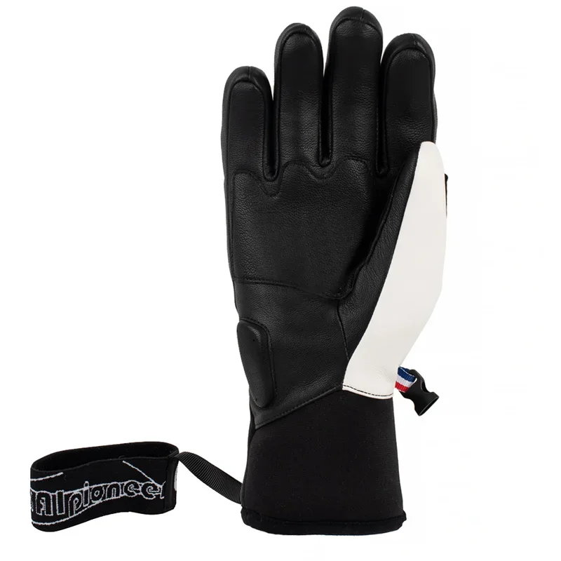 Guantes de esquí profesionales, manoplas para Snowboard, impermeables, de piel de cabra, guantes térmicos de invierno para hombres y mujeres, esquí