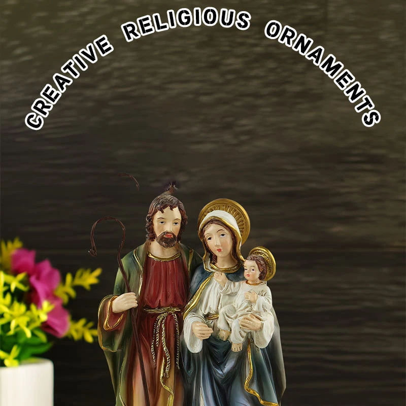 

Holy Family Statues, Jesus Christ Figurine, Home Decorative Sculptures, Catholic Church Souvenirs, Christmas Decoration