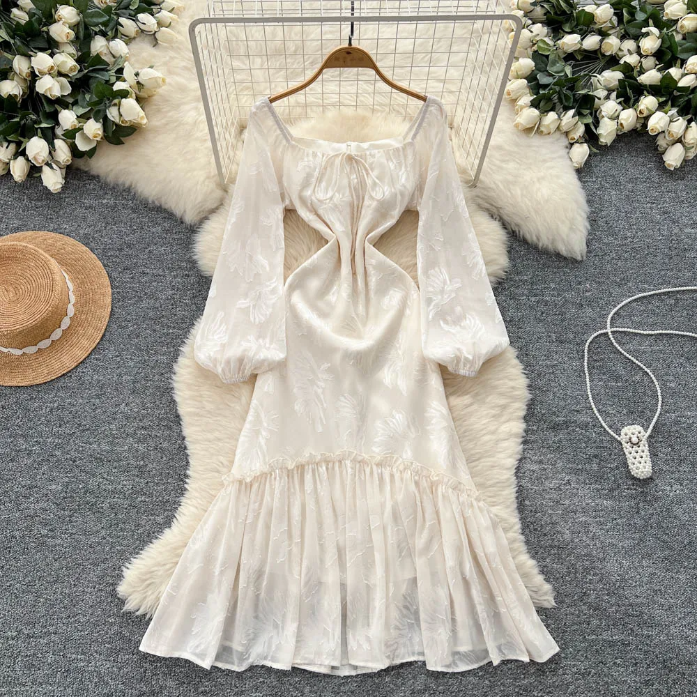 

Chic Elegant jacquard slash neck Dress Birthday Evening Party Vestidos Vacation Sexy Women Long dress
