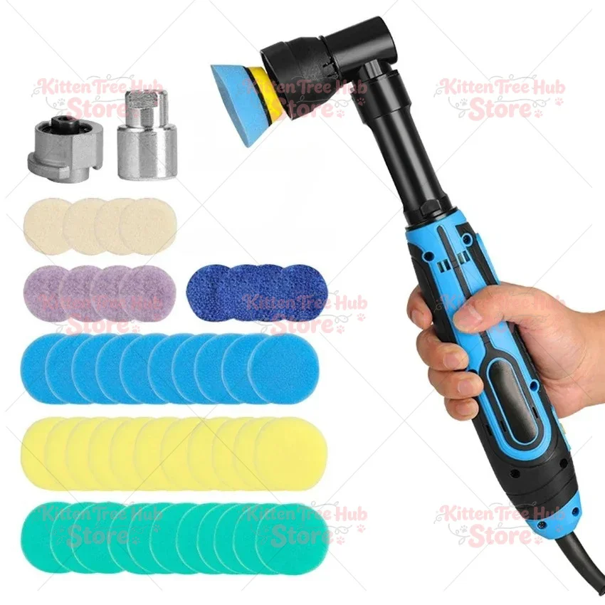 220V Electric Polishing Machine 2-Inch Point Polishing Waxing Machine Speed Adjustable Handheld Polisher Machine