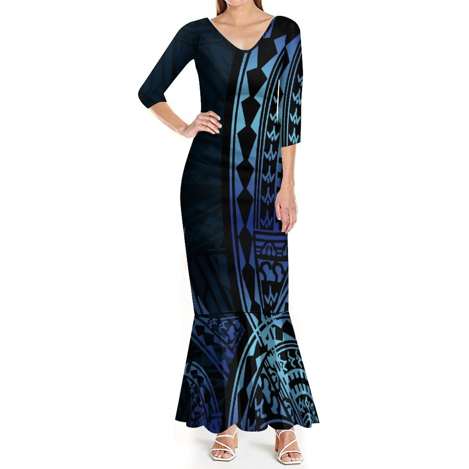 Women's Dress New Fashion Women's Dress Custom Bo Tribal Ethnic Style Custom Patterned Banquet High Quality Dress