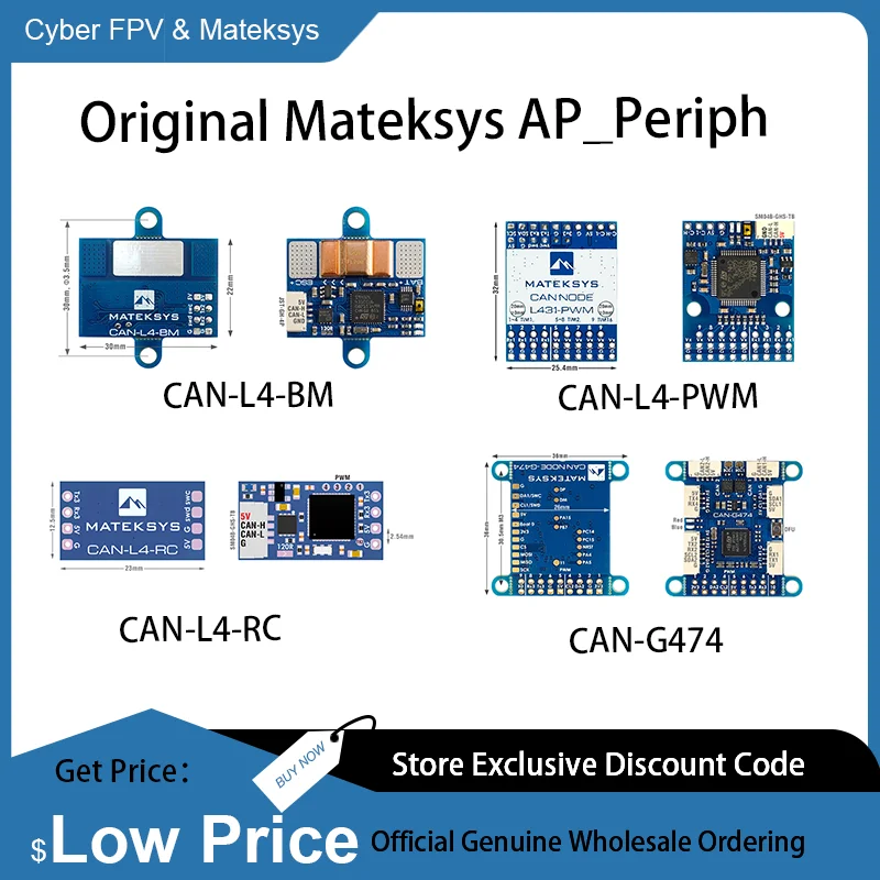 30pcs Original Mateksys AP_Periph CAN CAN-L4-BM / CAN-L4-PWM / CAN-L4-RC / CAN-G474