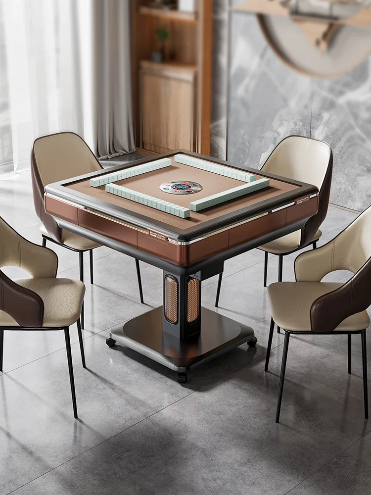 Advanced Silence Dining Table Automatic Shuffling Fold Mobile Mahjong Table Home Amusement Mesa De Comedor Home Furniture LVMC