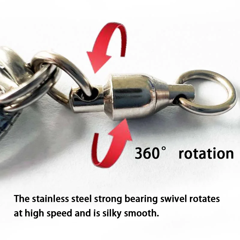 مجموعة من 5 خطافات مصممة لصيد الأسماك في المياه المالحة مع خطافات حادة من الفولاذ الكربوني المطعوم لأوزان الطعم بين 1.76 أونصة و17.6 أونصة تستهدف سمك السلمون والتونة والباس والهامور وسمك النهاش - عيد الفصح - عيد الشكر
