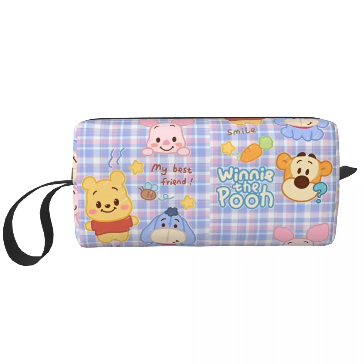 

Winnie The Pooh Makeup Bags Cute Cartoon Large Capacity Cosmetic Bag Fashion Travel Makeup Organizer Case