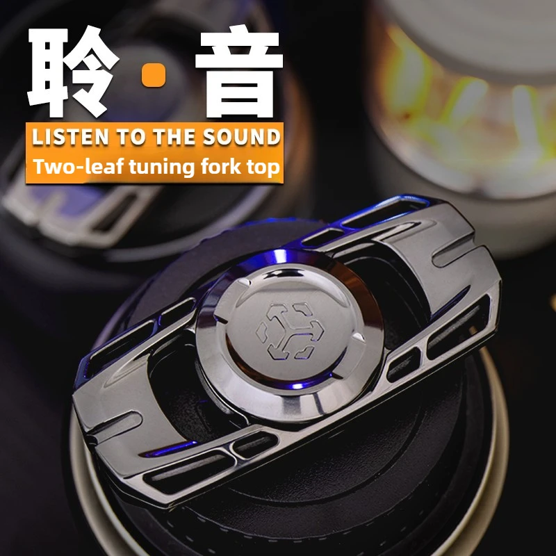 Matrix EDC Ascolto Meccanico Diapason in Metallo Giocattolo di Decompressione Giroscopio con Punta delle Dita Magnetico Cavo