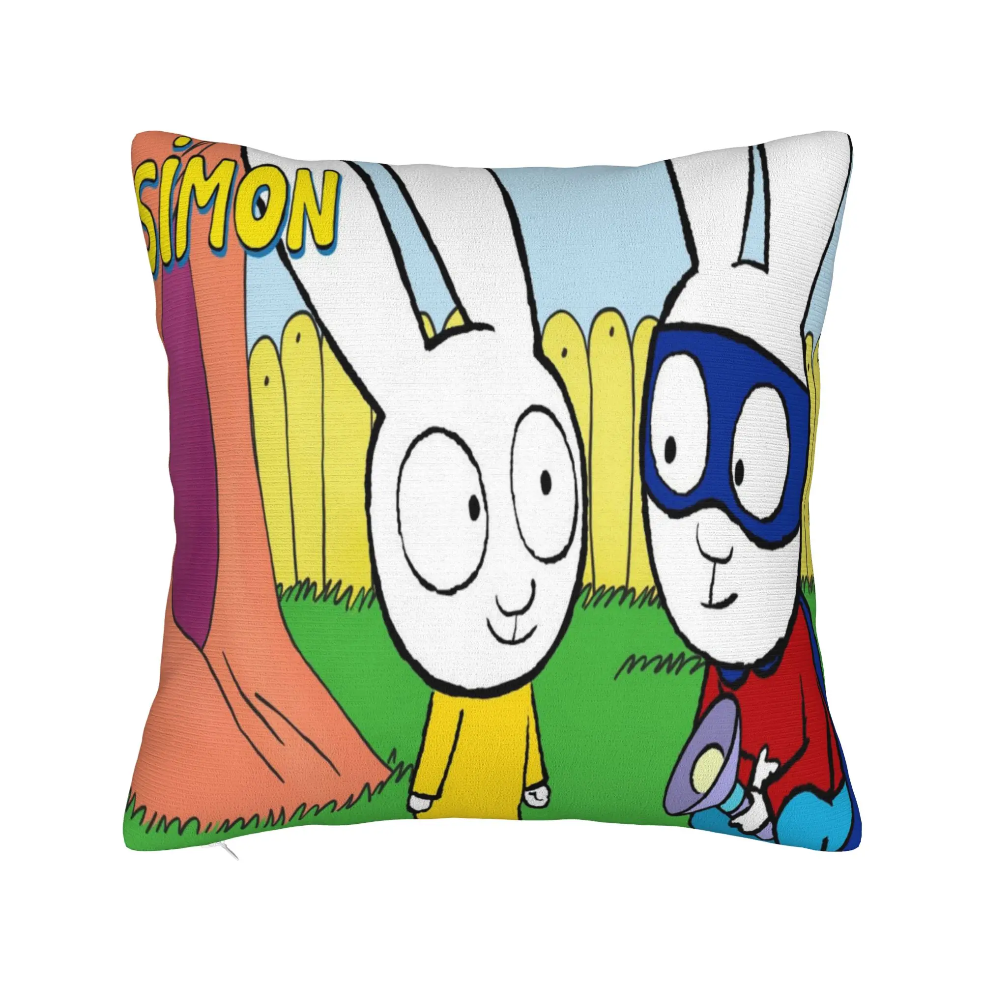 Simon Super Rabbit Pillowcases Merchandise Soft Cushion Cover  Throw Pillow Cover Living Room Decor Square Multiple Sizes