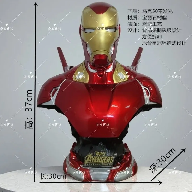 Cartoon Anime Iron Man Hulkbuster Avengers Marvel Spider-Man Deadpool Venom Resin Statue Hand Figure Model Ornament Wholesale