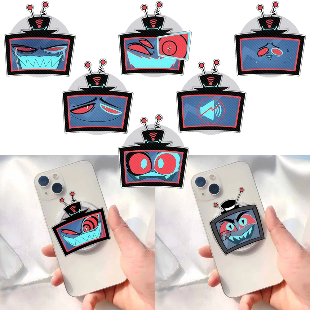 Phone Acrylic Bracket for Hazbin Hotel Vox Anime Cartoon Scalable Phone Holder Decoration Accessory Not Include Phone Case