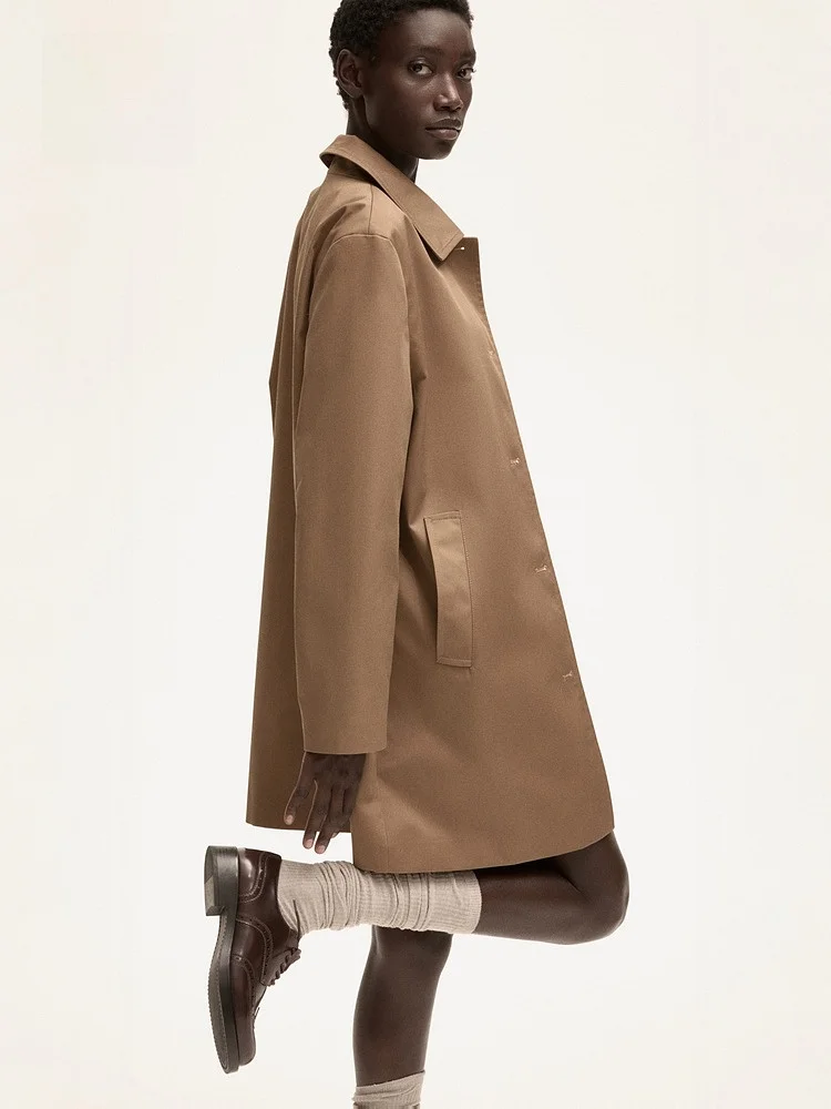 Cappotto leggero casual da donna invernale H&M 282722 Giacca a vento da donna Faionable in misto cotone poliestere