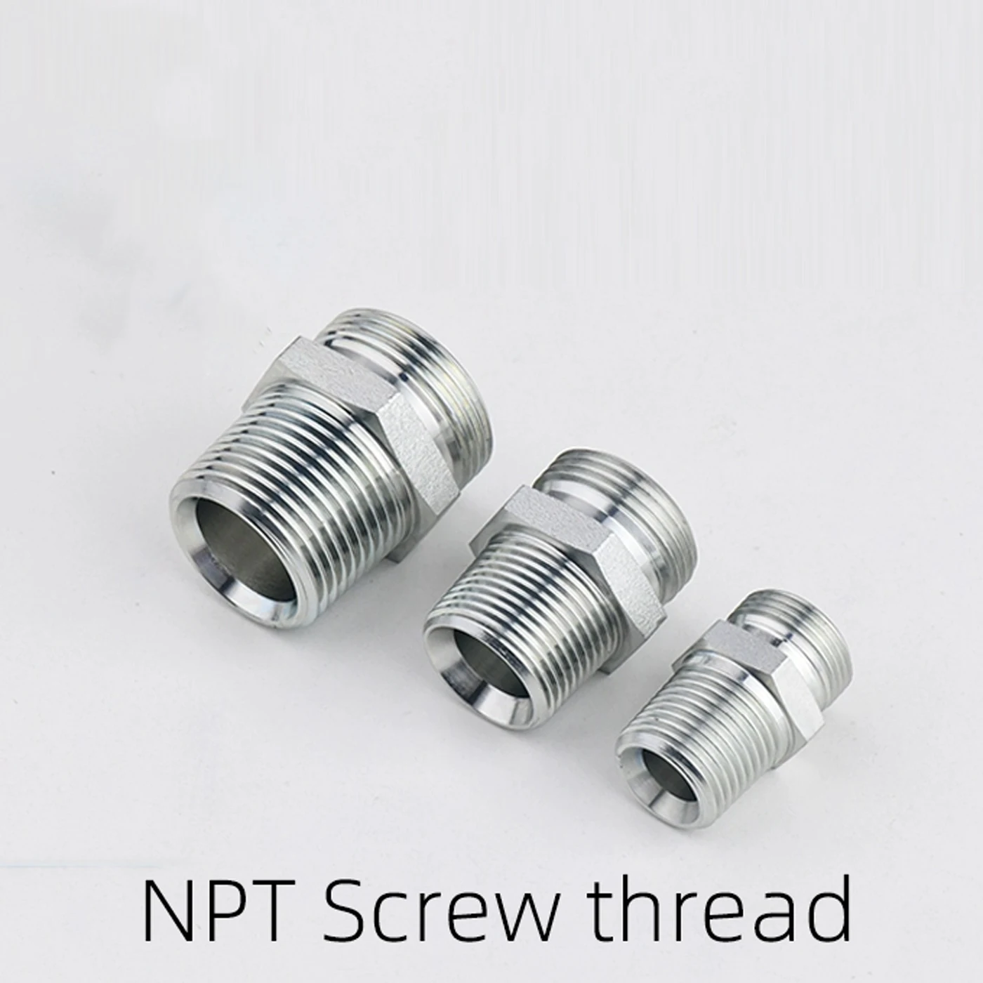 

Гидравлическое соединение с резьбой NPT из углеродистой стали, белый цинк, конус 24 градуса, втулка H-типа, наружная коническая трубная резьба, сделанная из США.