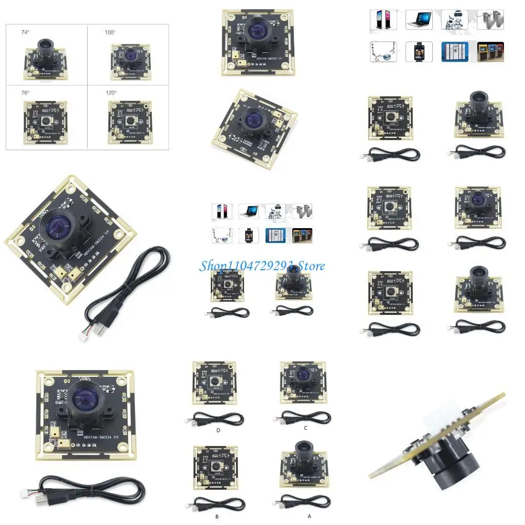 

Y2GD Professional USB Camera Module 5MP OV5693 Clear Resolution Manual/Auto USB Output for Various Applications
