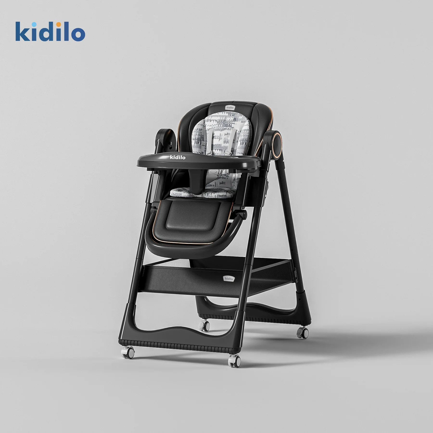 Kidilo Highchairs Multifunctional Foldable Portable Baby Seat Baby Dining Chair Dining Table for Children