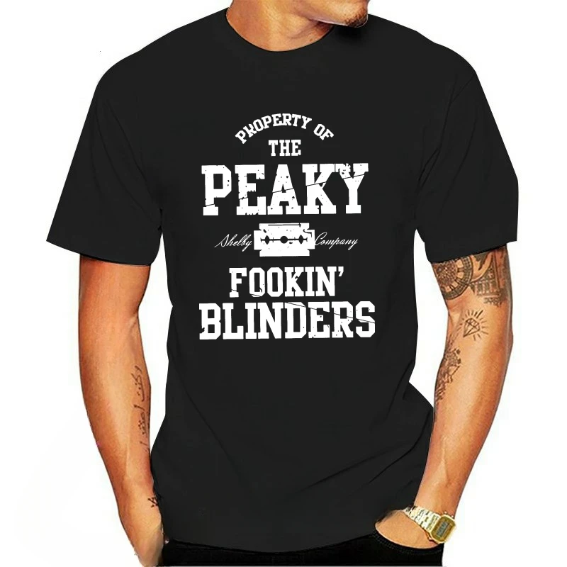 Arrival fashion heavyweight New The Peaky Blinder TShirt Mens Funny Fookin Shelby Bros Unisex Tee Top Mafia Sportswear Tee Shirt