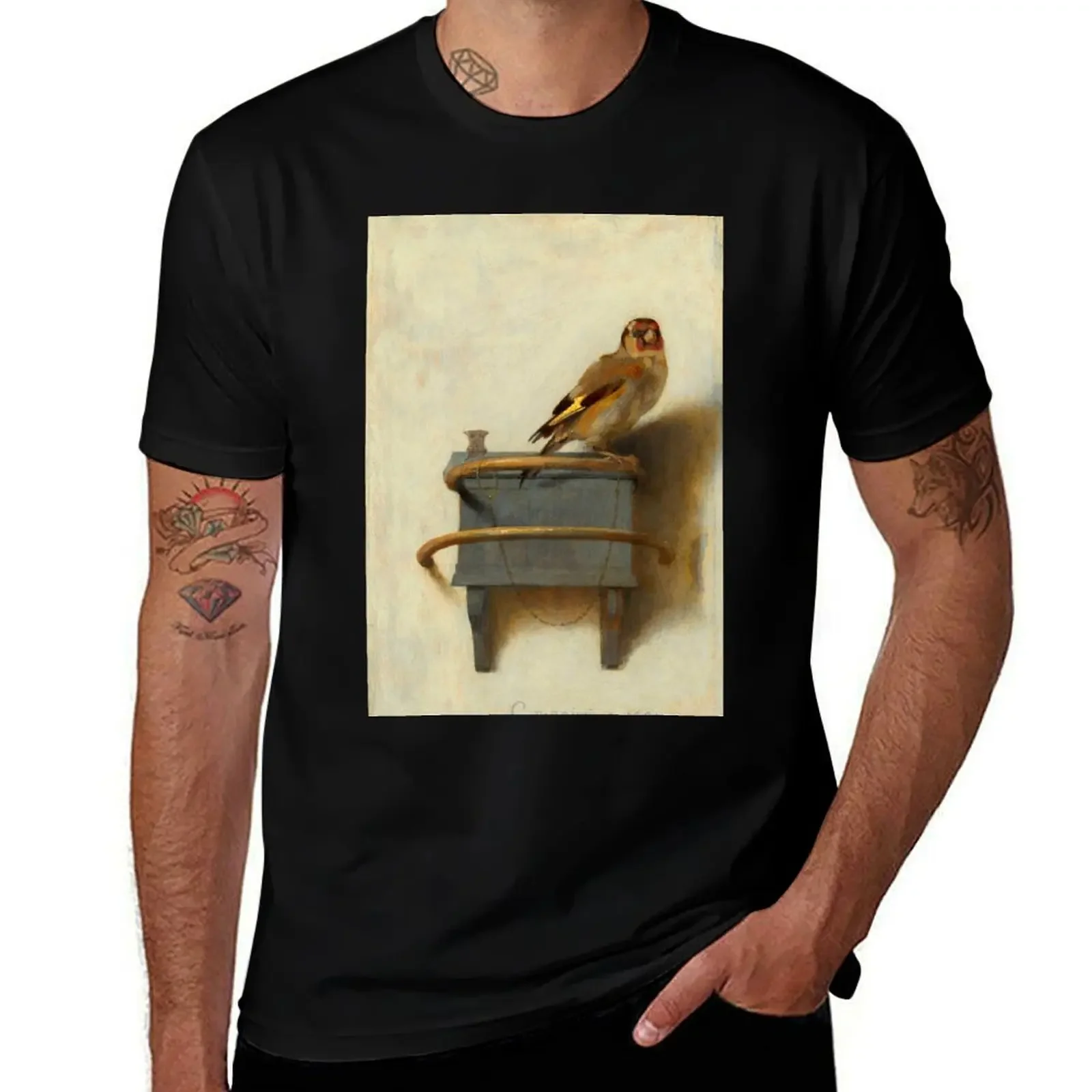 Carel Fabritius The Goldfinch T-Shirt new edition summer clothes baggy shirts fitted t shirts for men