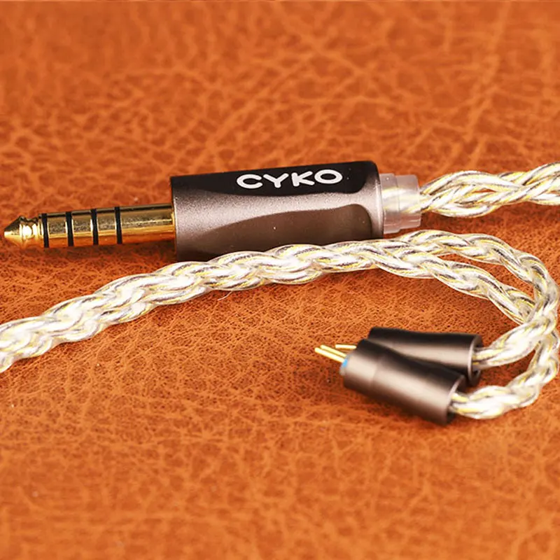 CYKO hifi iem kabel 7N OCC aktualizovat sluchátko kabelů 3.5mm 4.4mm MMCX 0.78 2póly zlacený hever sluchátka drátová イヤホンケーブル