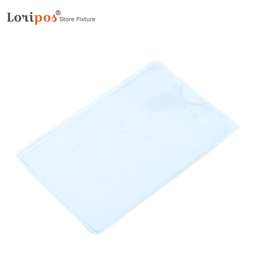 Horizontal Open Transparent Label Ferrule Material Protection Label Bag Nameplate Sign Plastic Box Self Adhesive Tag Sleeve