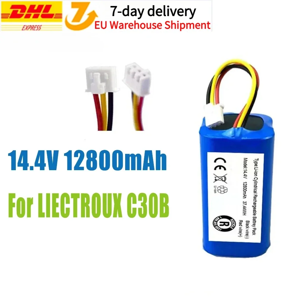 

14.4V 12800mAh 100% New Original Battery Pack for Lirctroux C30B Robot Vacuum Cleaner Lithium Cell