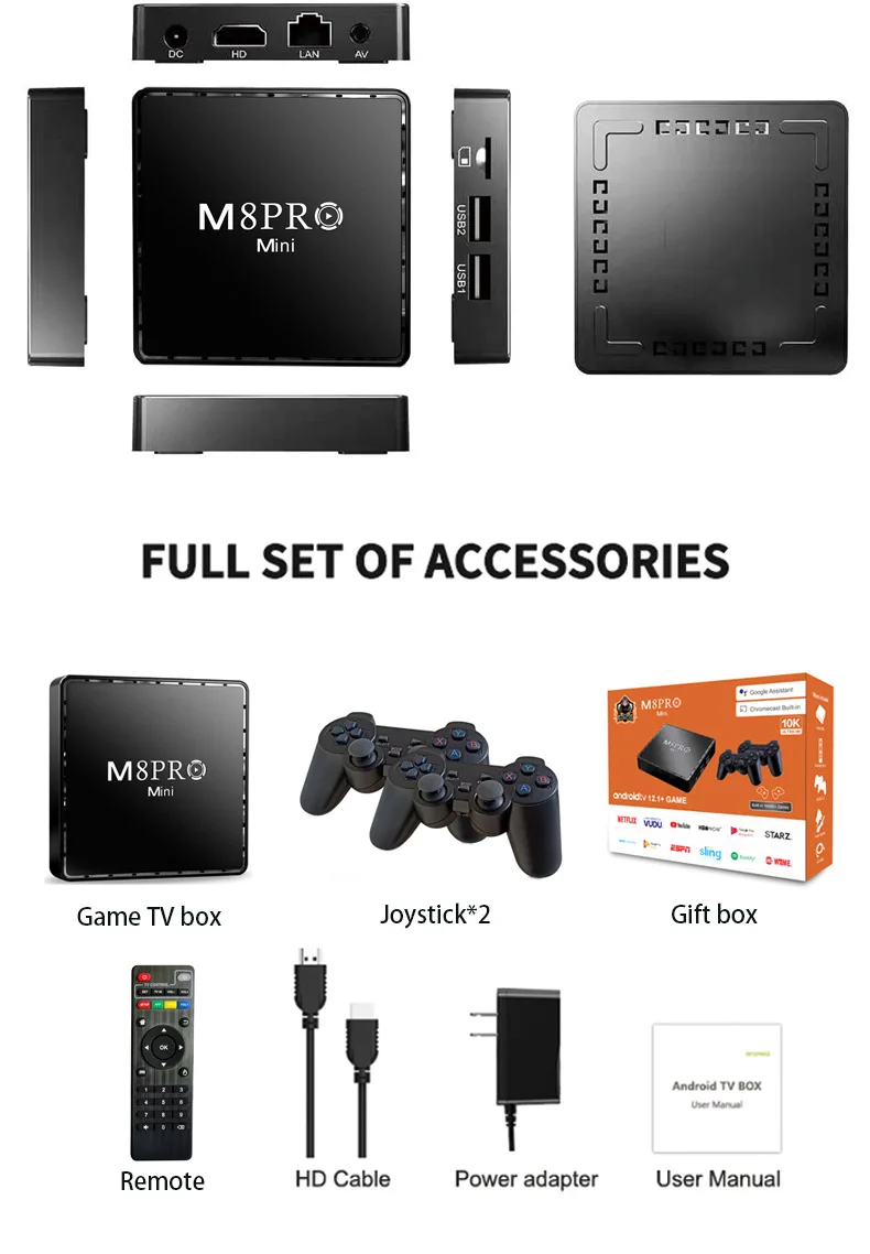 2025 ألعاب فيديو M8PRO MINI Wireless 2.4G HD Arcade PSP N64 Family TV Mini Game Machine PS2 مقبض كلاسيكي X2 ألعاب وحدة التحكم
