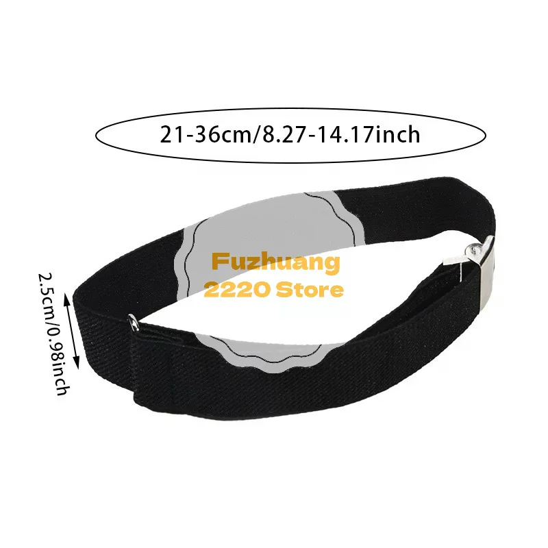 1 Pair Business Elastic Adjustable Shirt Sleeve Garter Strap Arm Band Sleeve Bracelet Anti-Slip Cuff Holder Armband Men Women