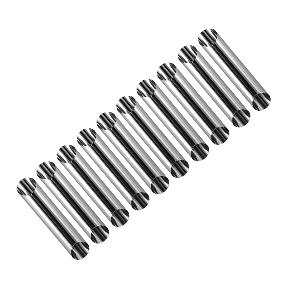 20Pcs Food Grade Stainless Steel Cylinder Molds for Cannoli Shells Croissant Rolls Pastry Baking Reusable Rust Proof Dishwasher